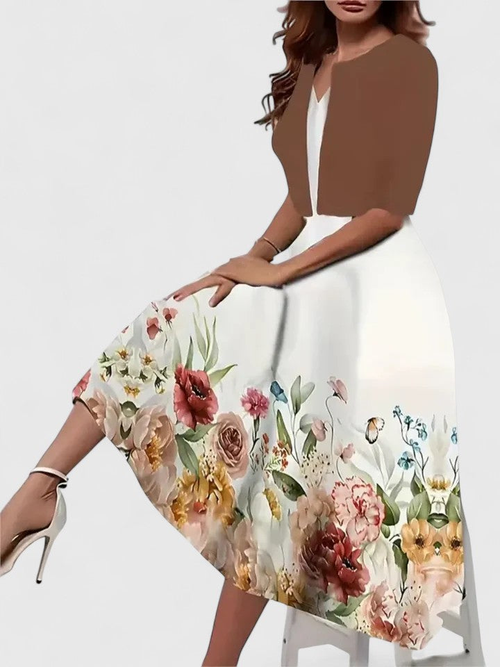 floral two piece midi dress Lulus | Black Floral Embroidered Two-Piece Midi Dress | Womens | XX-Small