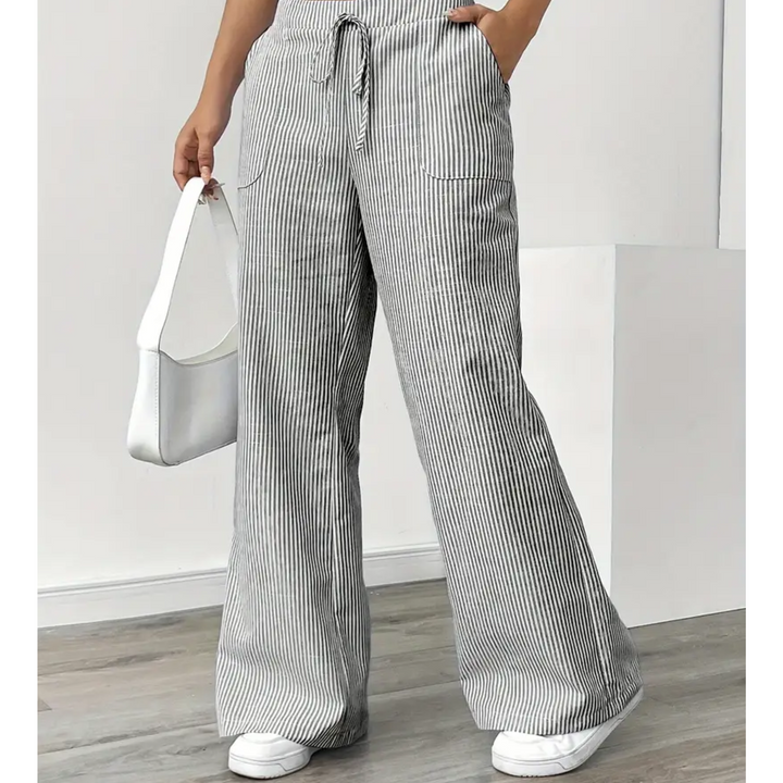 Amber™ | Striped Pant With Pockets