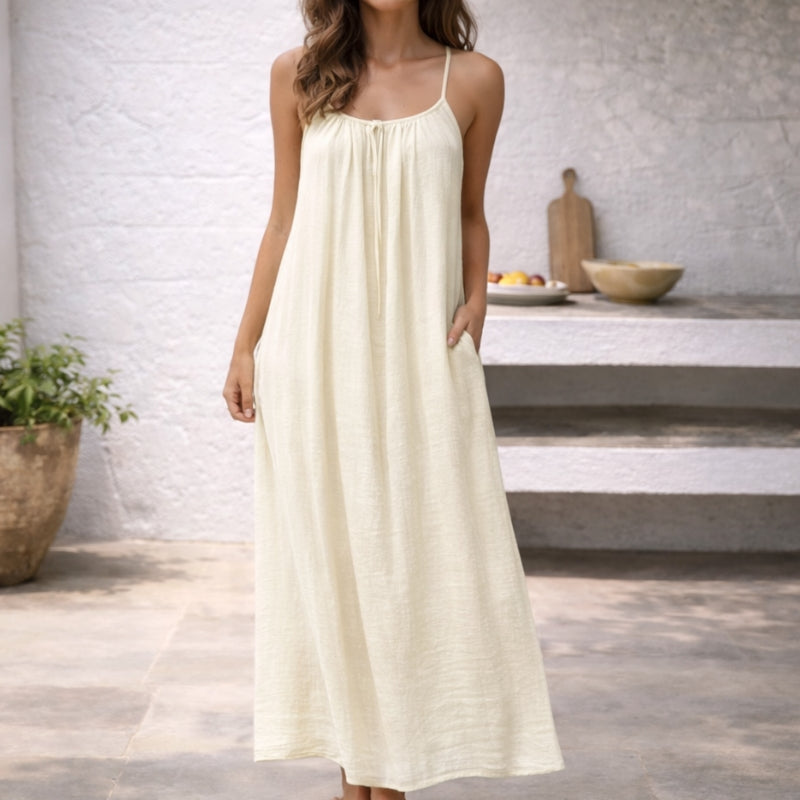 Lyra | Women's Backless Maxi Dress Spaghetti Strap Casual Summer Dress