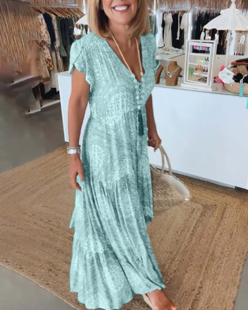 Charlotte™ | Elegant V-Neck Dress