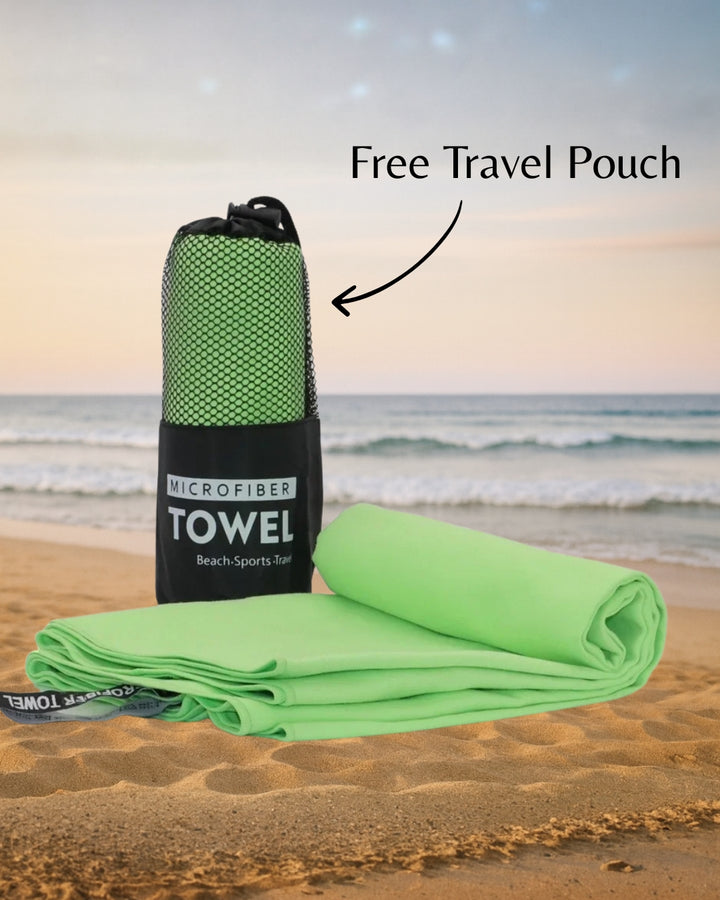 Belle | Microfiber Travel Towel Quick-Dry, Odor-Free & Compact