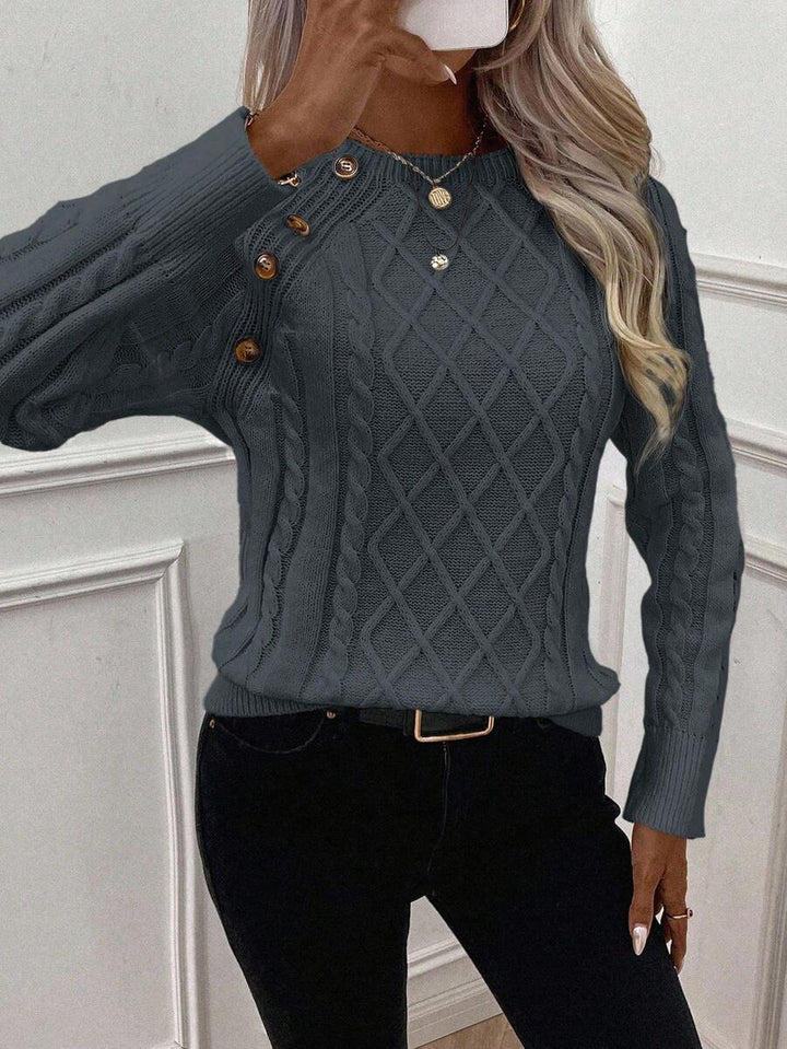 Betsy™ | Button-Detail Cable Jumper