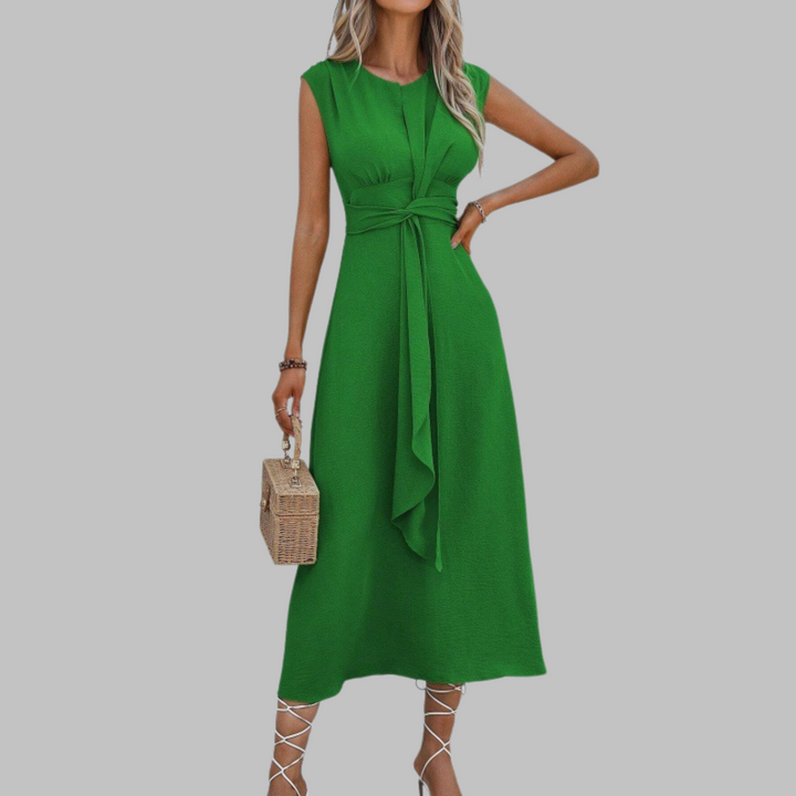 Reese™ | Elegant Sleeveless Round Neck Maxi Dress
