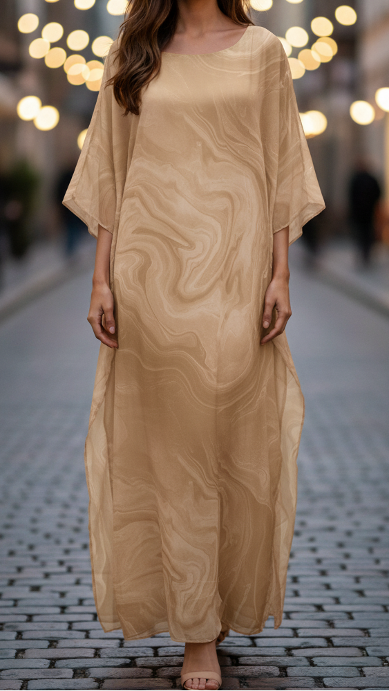 Aurelia | Women's Chiffon Maxi Dress Flowing Kaftan Evening Dress