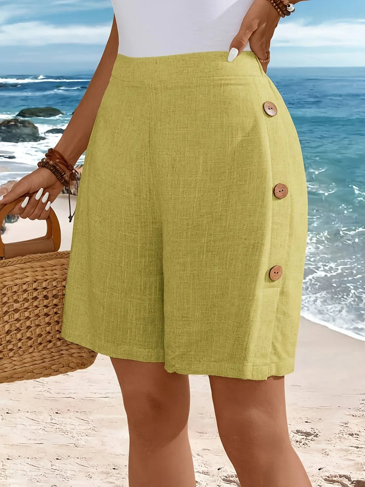 Whitney™ | Comfortable Shorts With Buttons
