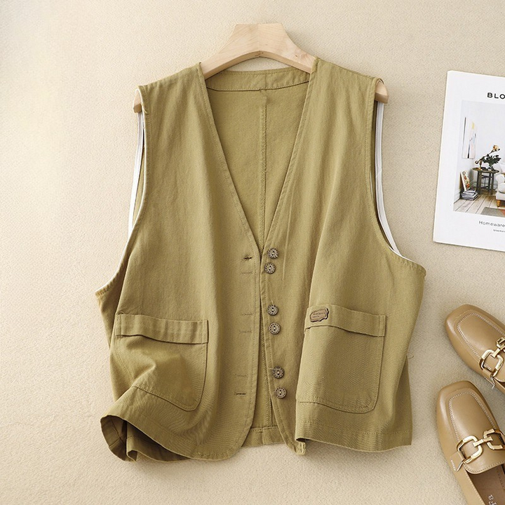 Margo™ | Relaxed Button Vest