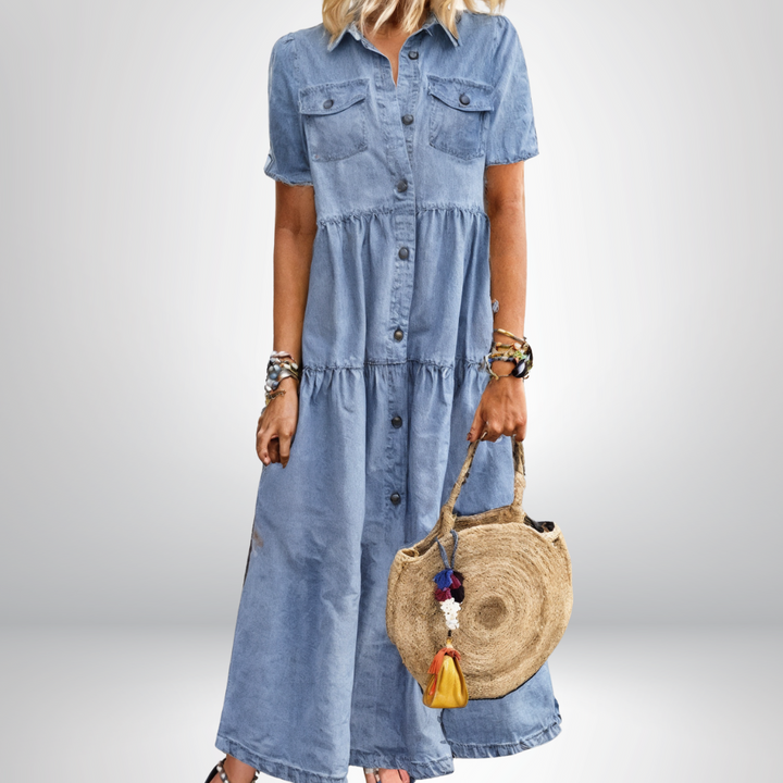 Vita™ | Soft Denim Dress