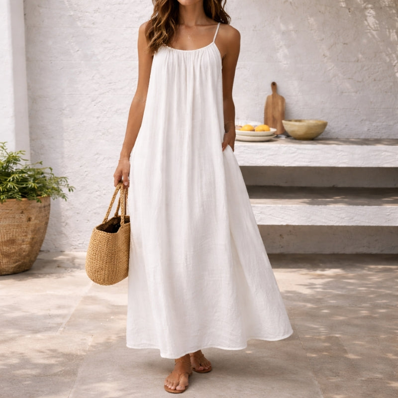 Lyra | Women's Backless Maxi Dress Spaghetti Strap Casual Summer Dress