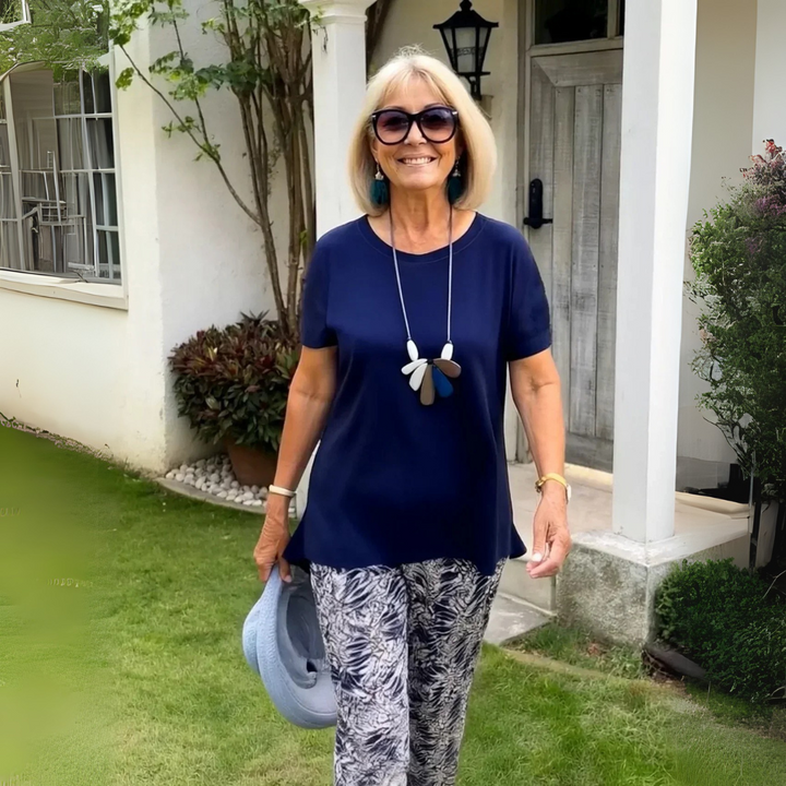 Afton™ | Cotton-Blend Two-Piece Set – Effortless Polish, All-Day Comfort