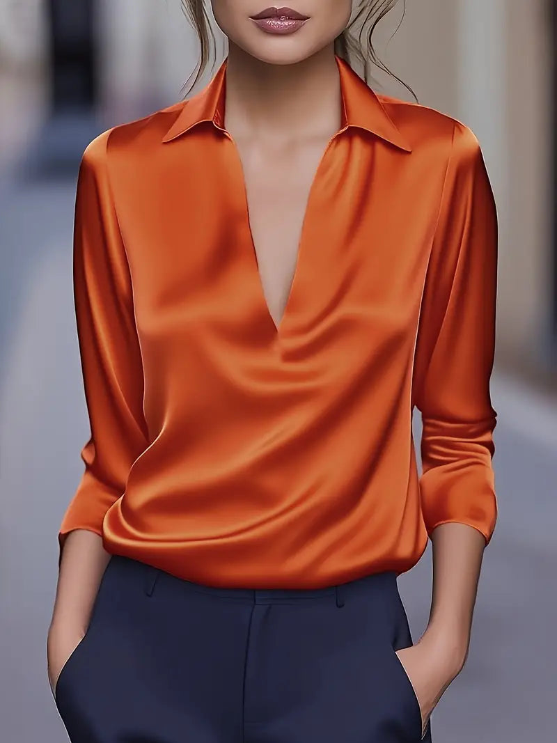 Eva™ | Premium V-Neck Blouse