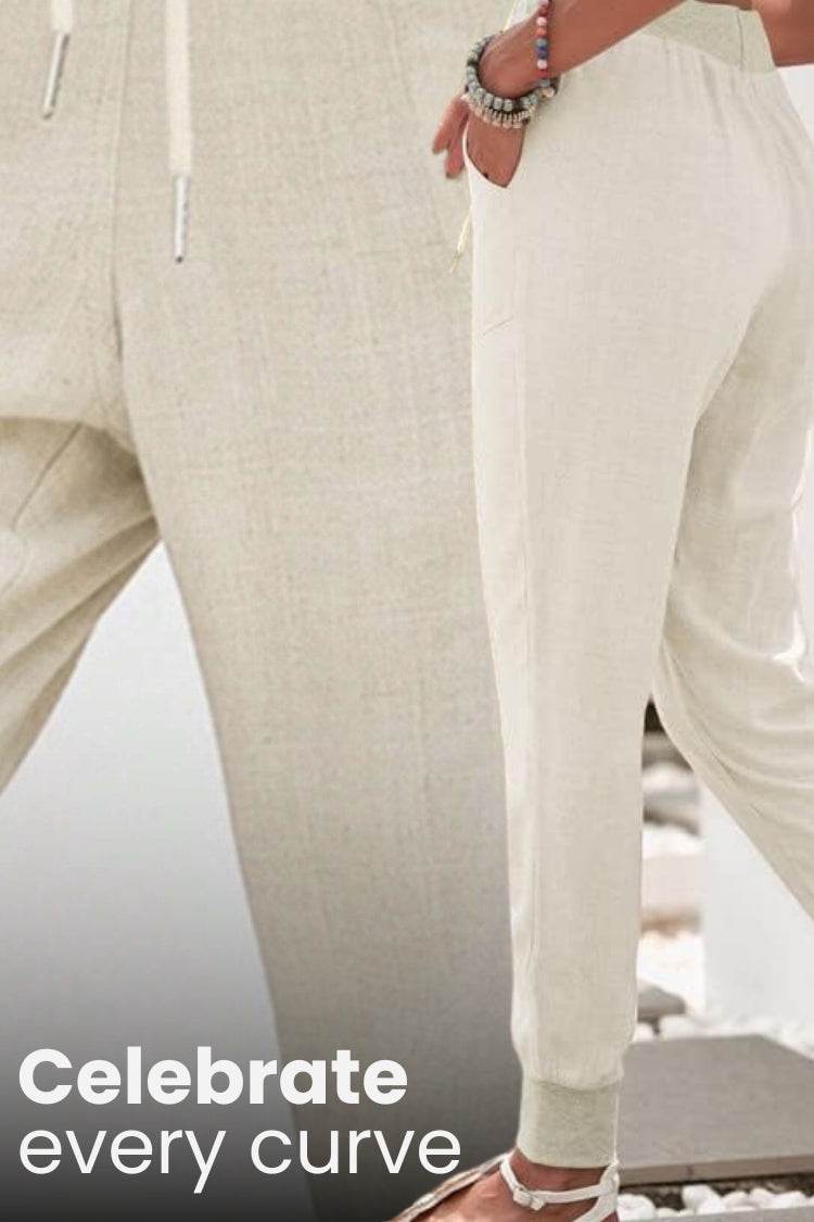 Bali | Women's Elastic Ankle Pants Drawstring Waist Casual