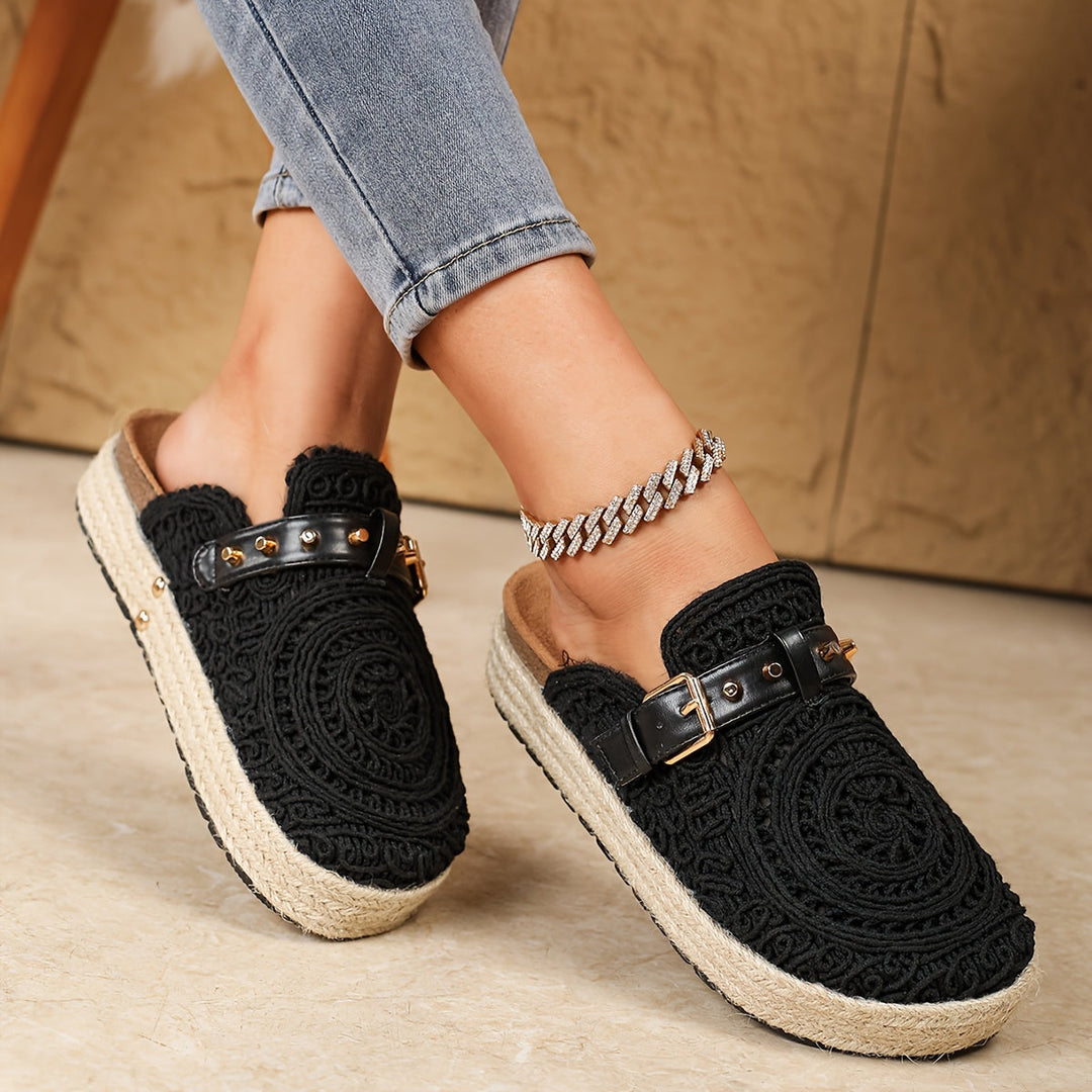 Solene™ | Boho Crochet Mules