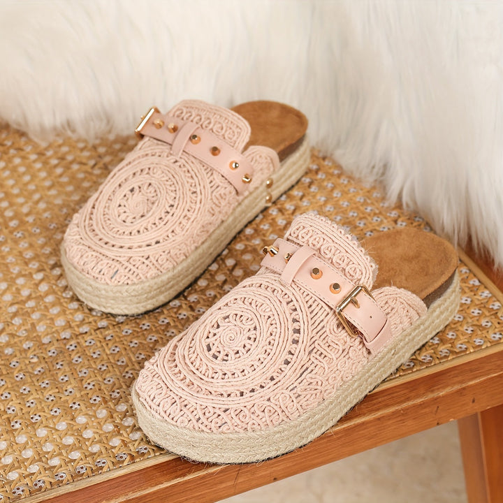 Solene™ | Boho Crochet Mules