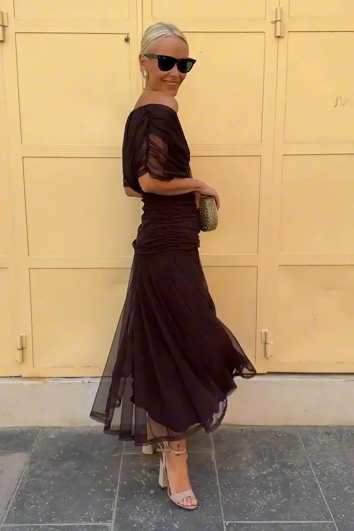 Bella™ | Elegant V-neck Fantasy Party Maxi Dress