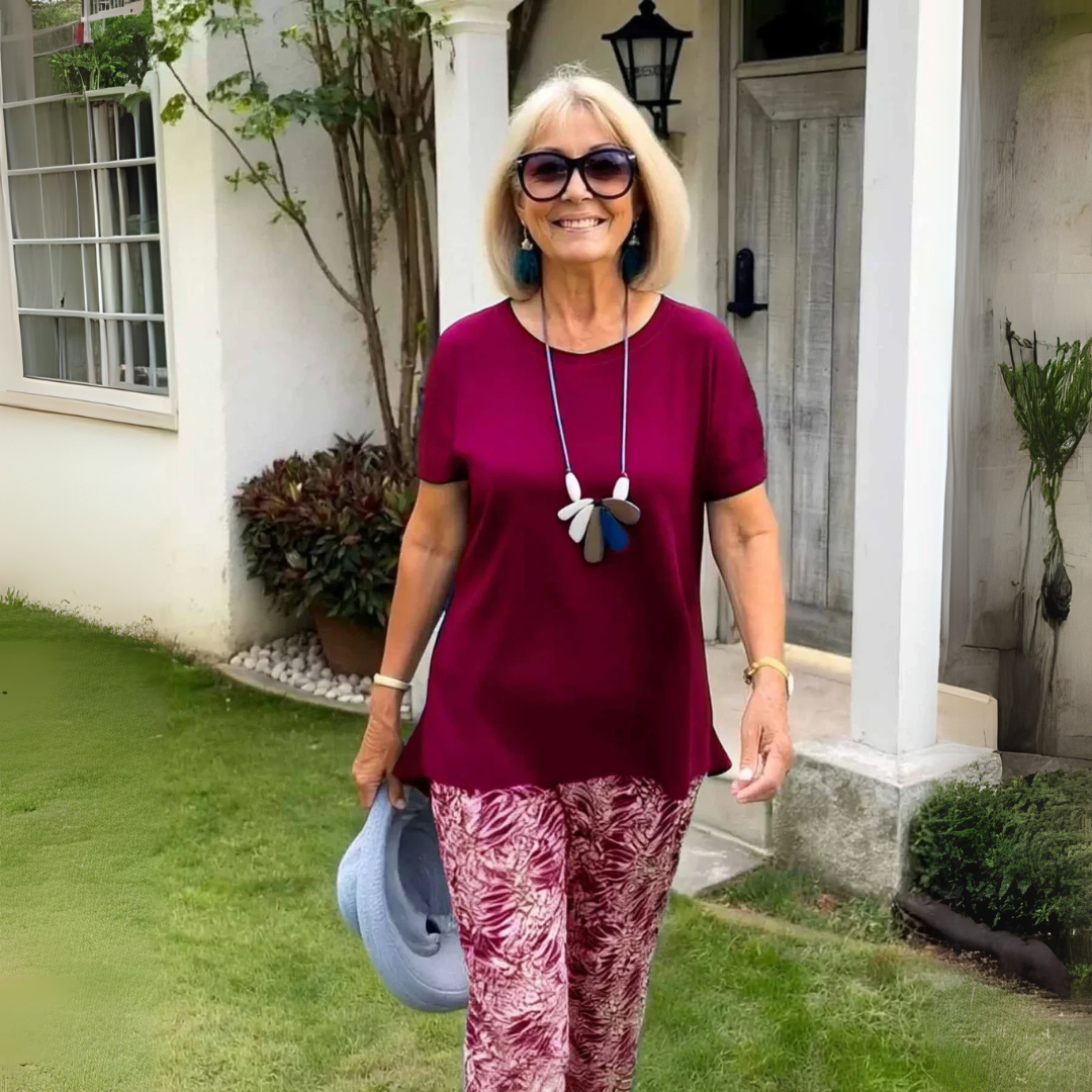 Afton™ | Cotton-Blend Two-Piece Set – Effortless Polish, All-Day Comfort