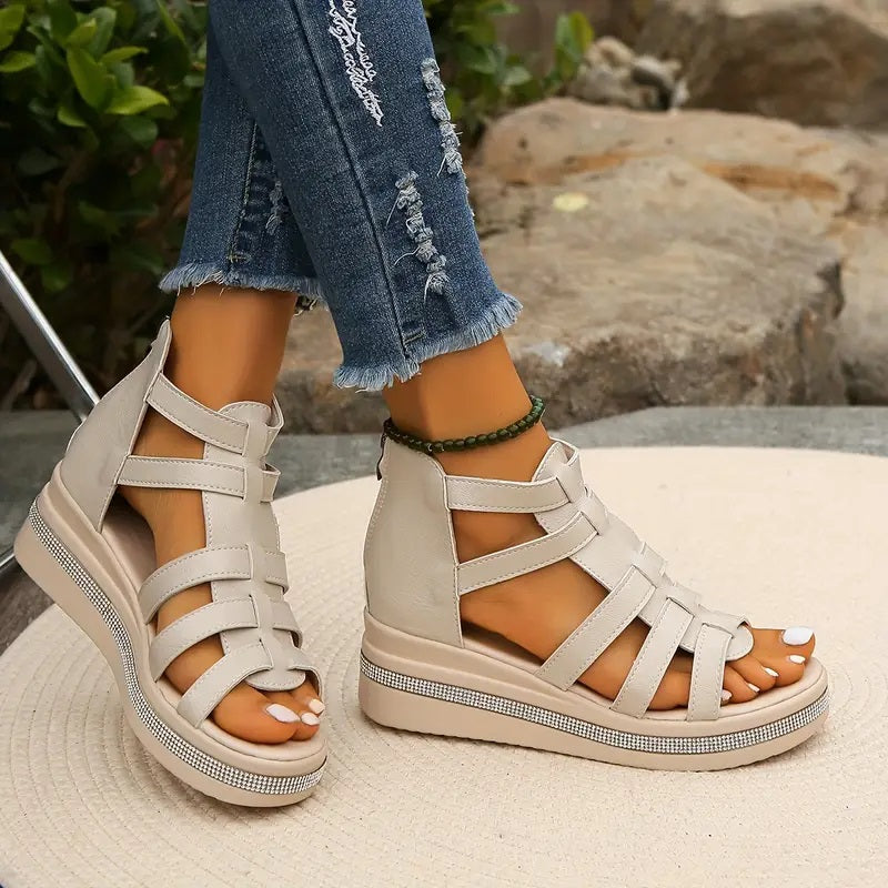 ROSE™ | Elegant Wedge Sandals