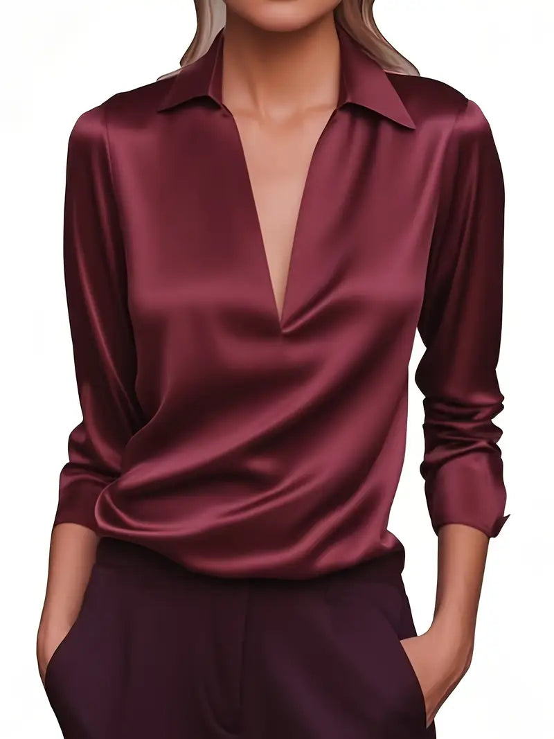 Eva™ | Premium V-Neck Blouse