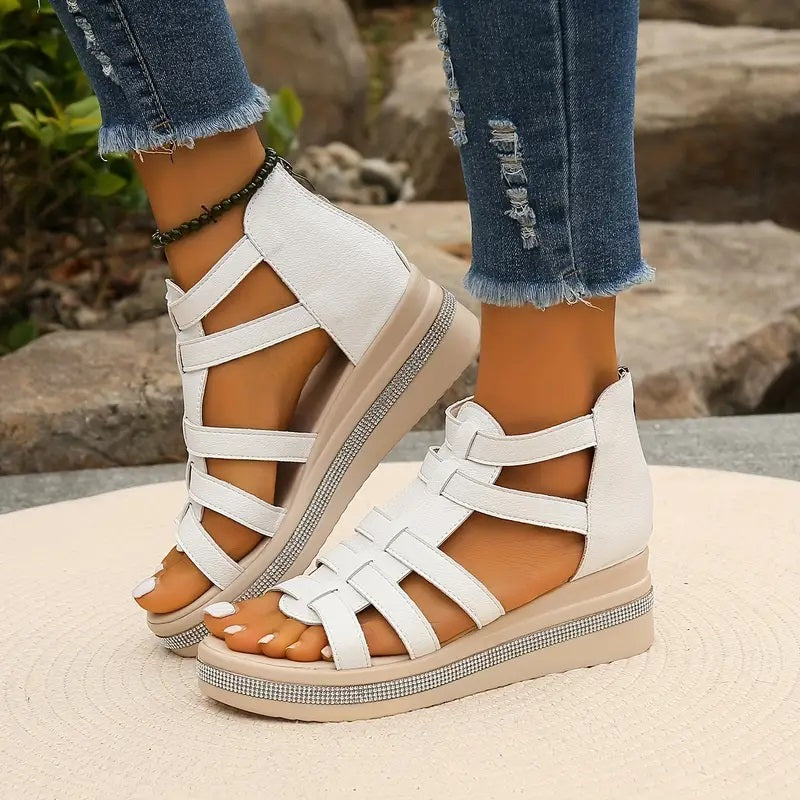ROSE™ | Elegant Wedge Sandals