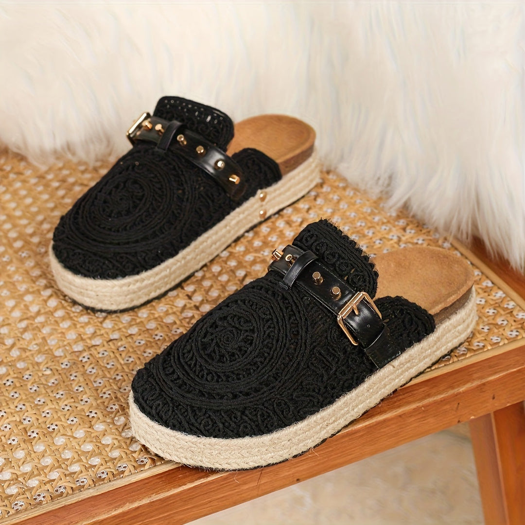 Solene™ | Boho Crochet Mules