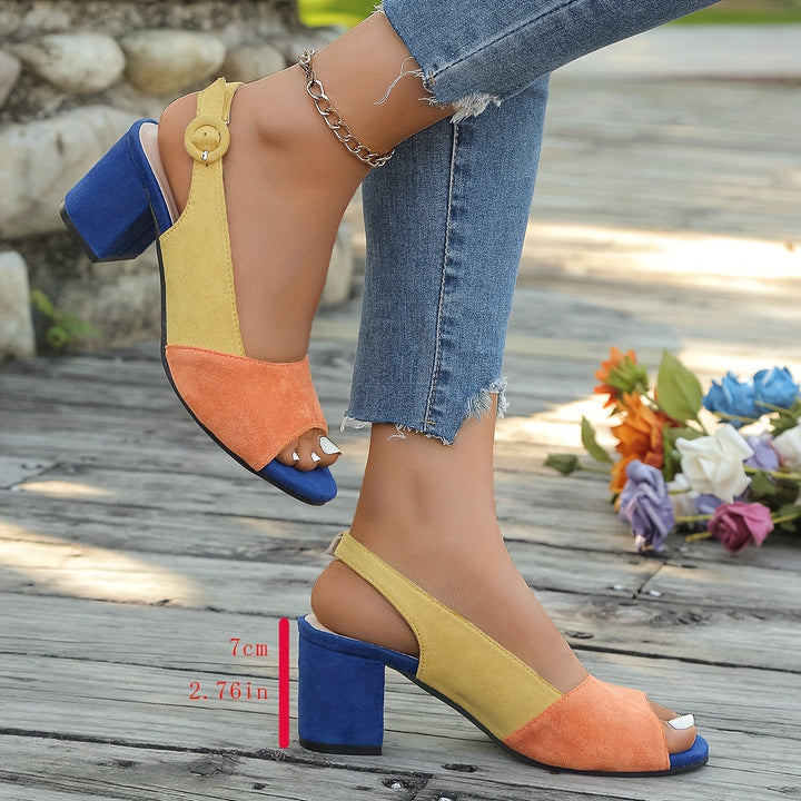 Zuri™ | Colorblock Slingback Heels
