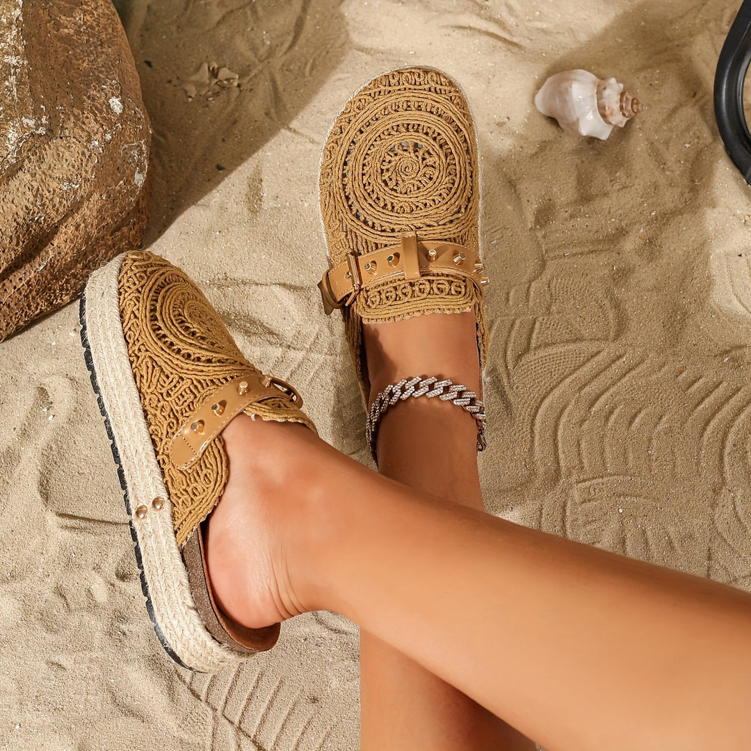 Solene™ | Boho Crochet Mules