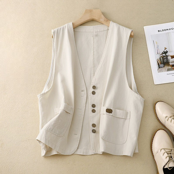 Margo™ | Relaxed Button Vest