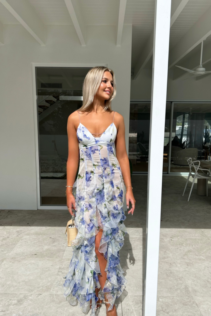 Millie™ | Floral Ruffle Maxi Dress