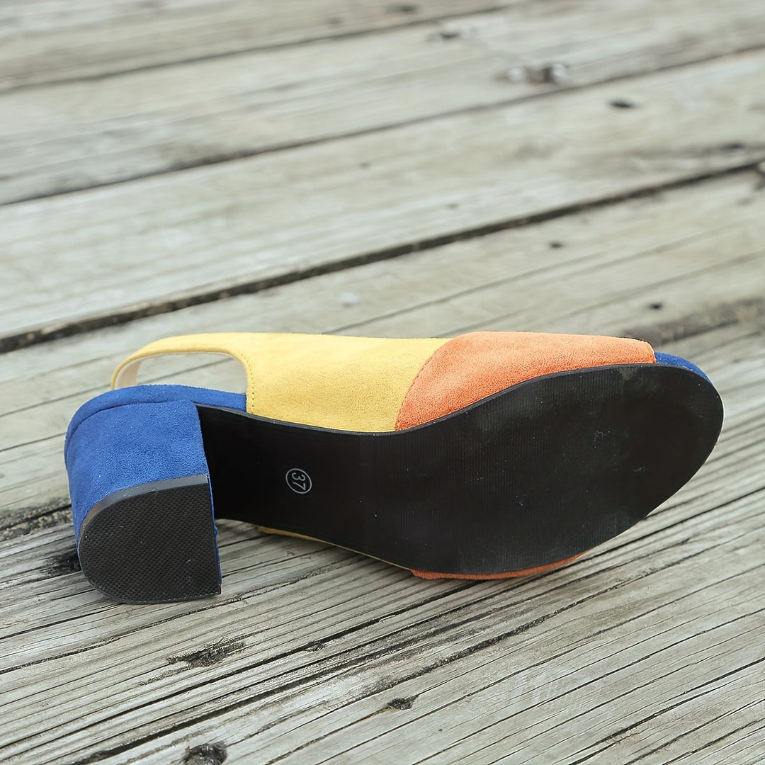 Zuri™ | Colorblock Slingback Heels