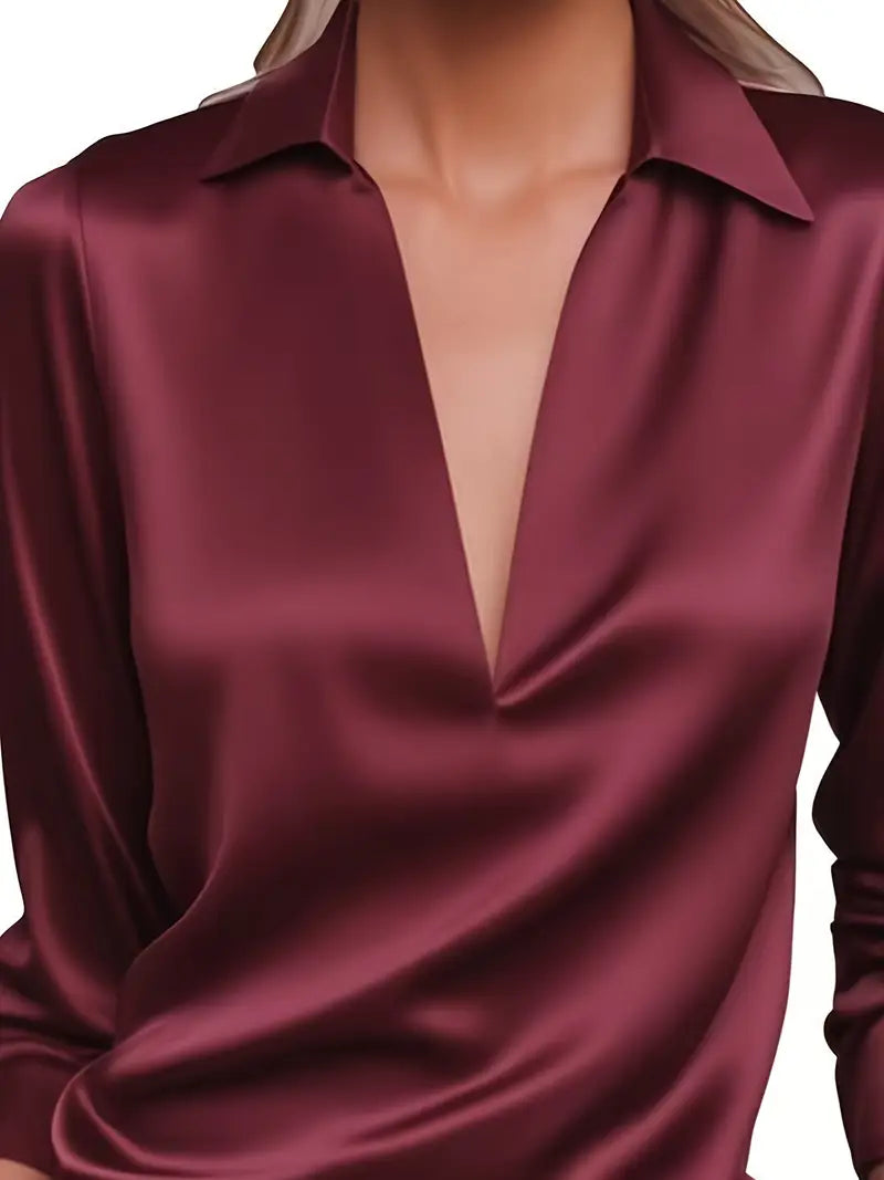 Eva™ | Premium V-Neck Blouse