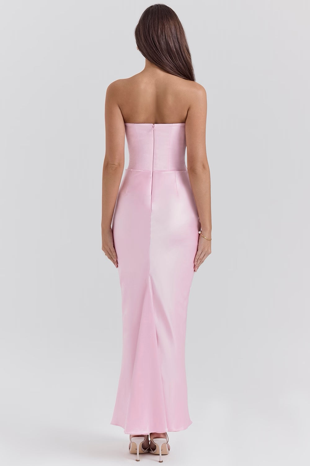 Hera | Elegant Retro Solid Color Strapless Party Dress