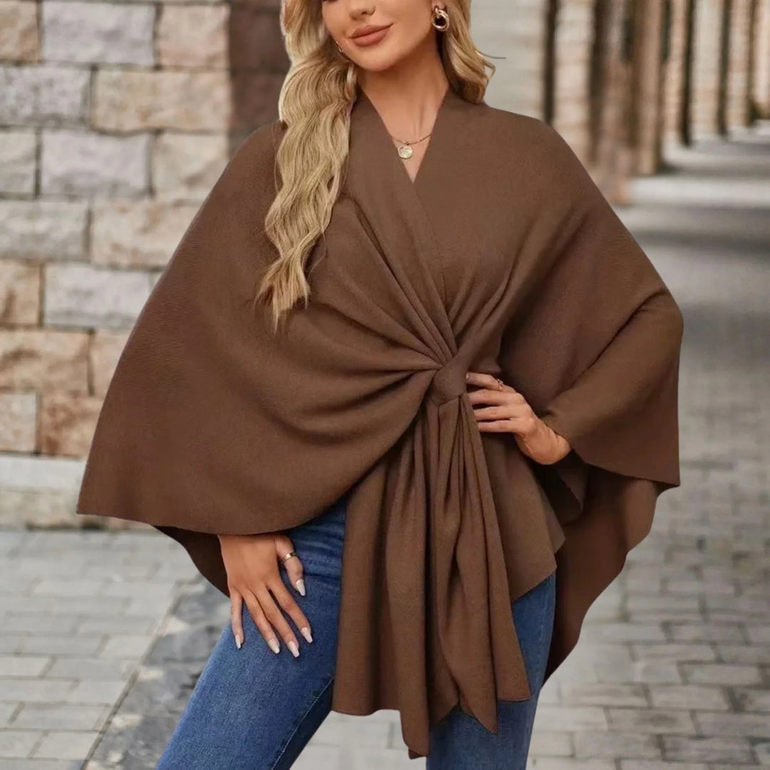 Briana™ | Elegant Draped Poncho
