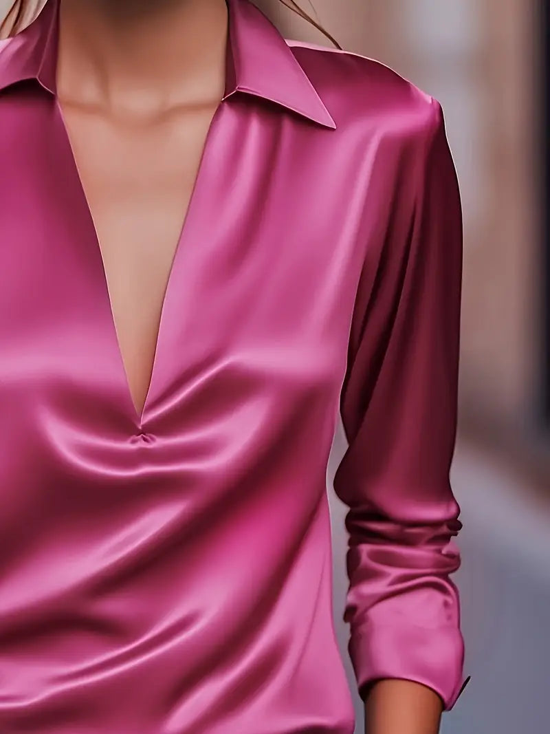 Eva™ | Premium V-Neck Blouse