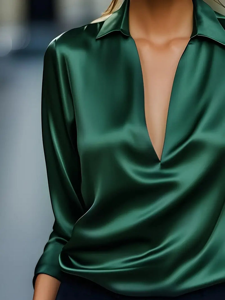 Eva™ | Premium V-Neck Blouse
