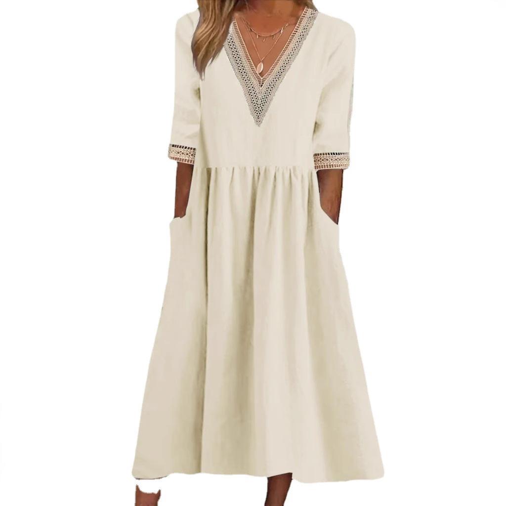 Aleda™ | Collar Mid-Length Dress