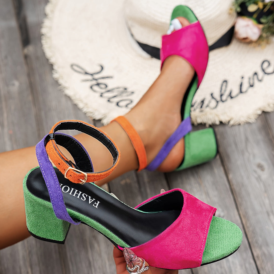Zuri™ | Colorblock Slingback Heels