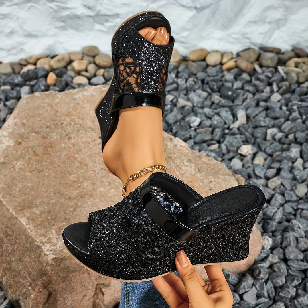 Alexis™ | Elegant Lace High Heel Sandals