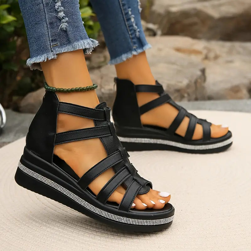 ROSE™ | Elegant Wedge Sandals
