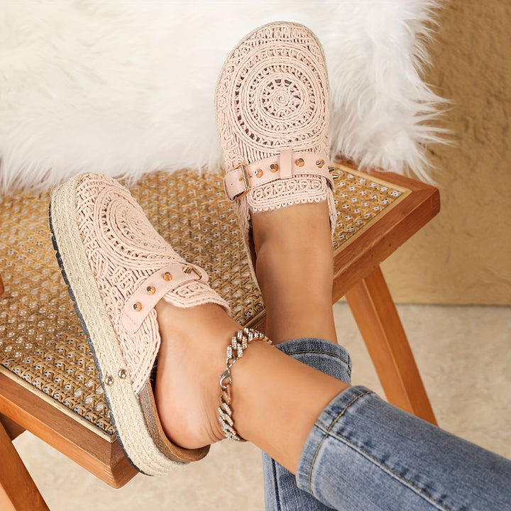 Solene™ | Boho Crochet Mules