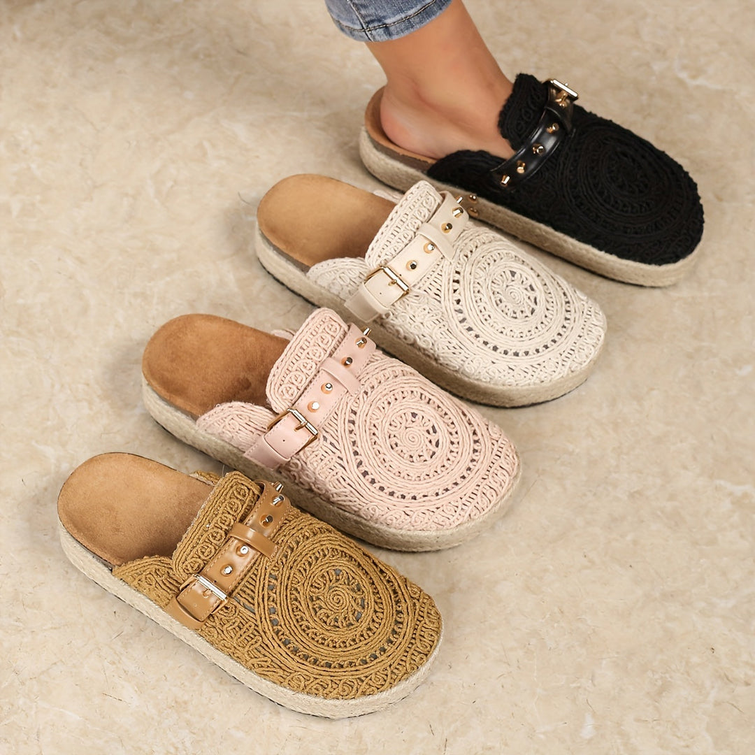 Solene™ | Boho Crochet Mules