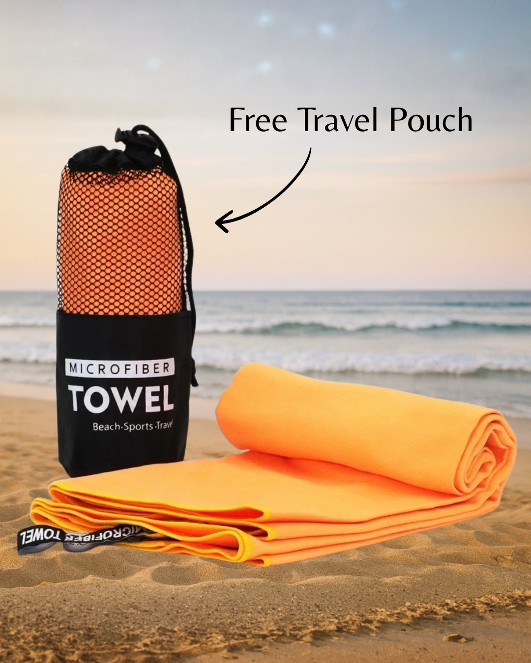 Belle | Microfiber Travel Towel Quick-Dry, Odor-Free & Compact