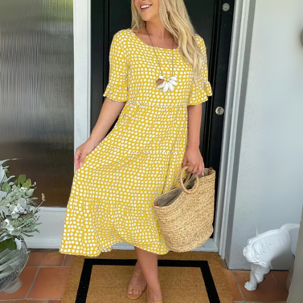 Aisha™ | Relaxed Tiered Midi Dress