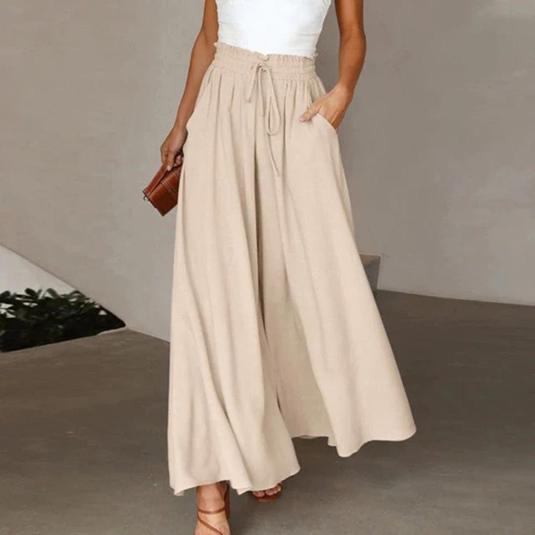 Willa | Women's Wide Leg Palazzo Pants High Waist Flowy