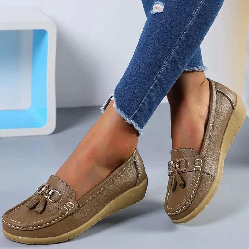 Cleo | Women's Slip-On Loafers with Tassel Detail