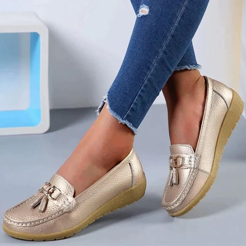 Cleo | Women's Slip-On Loafers with Tassel Detail