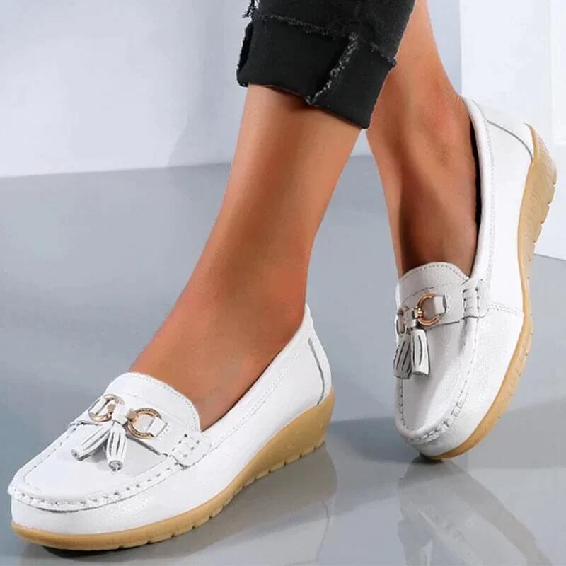 Cleo | Women's Slip-On Loafers with Tassel Detail