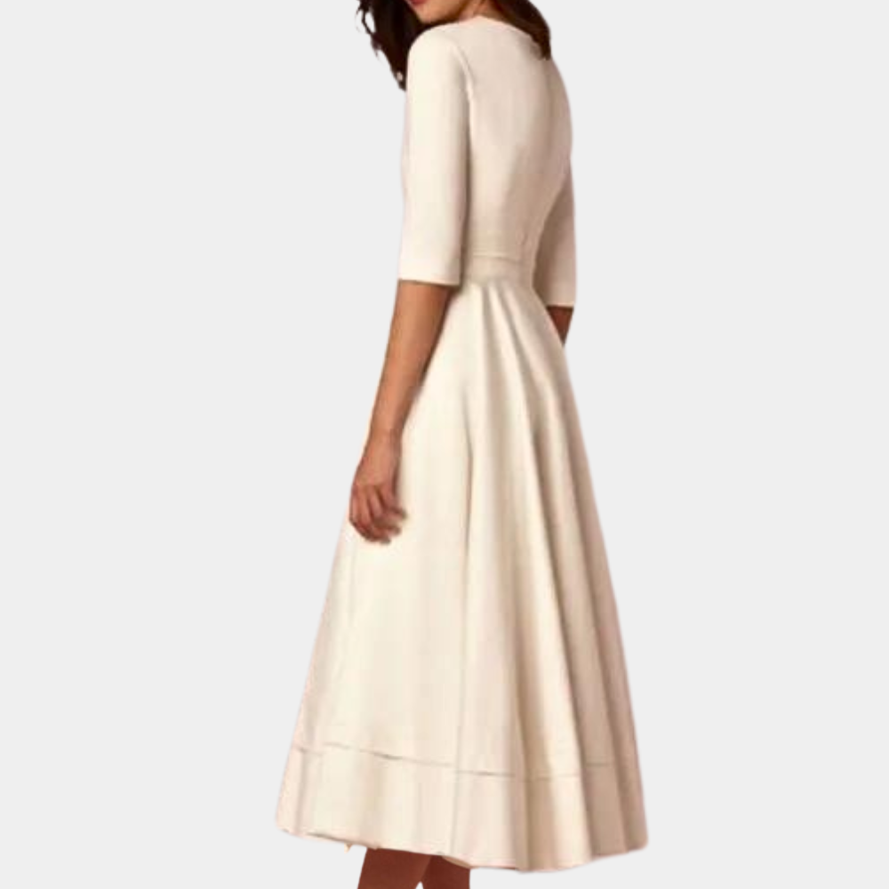 Nora | Classic Midi A-Line Dress