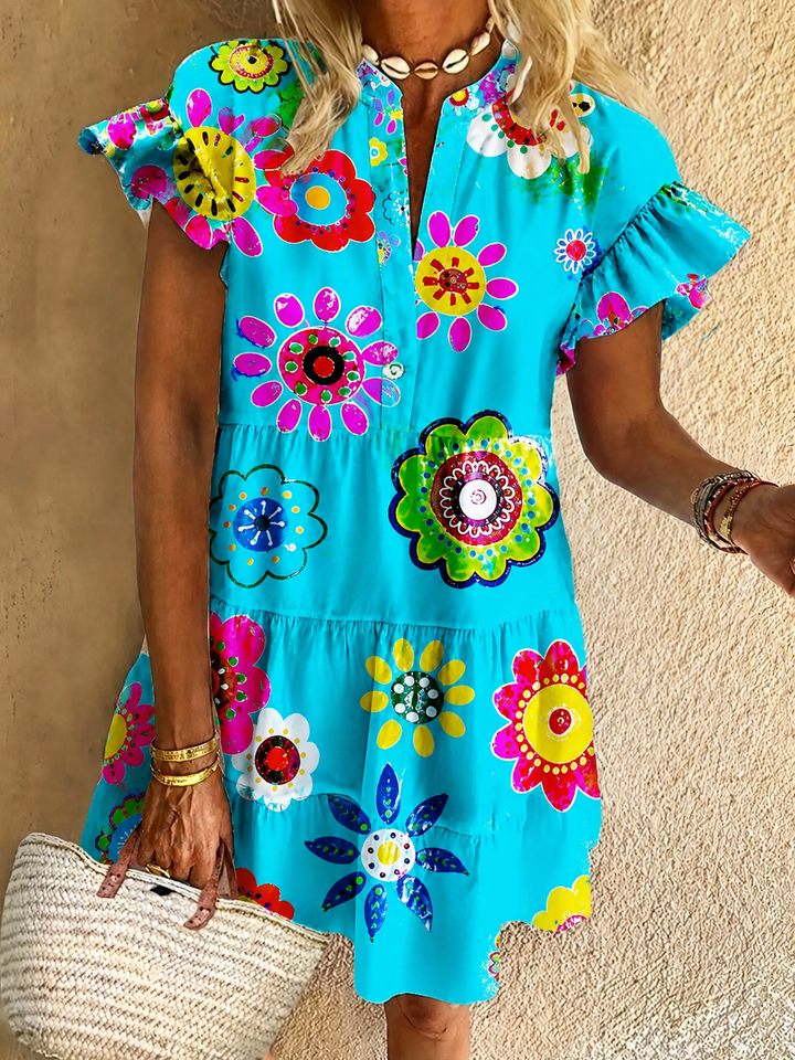 Anne | Lightweight Flare Boho Chic Dress