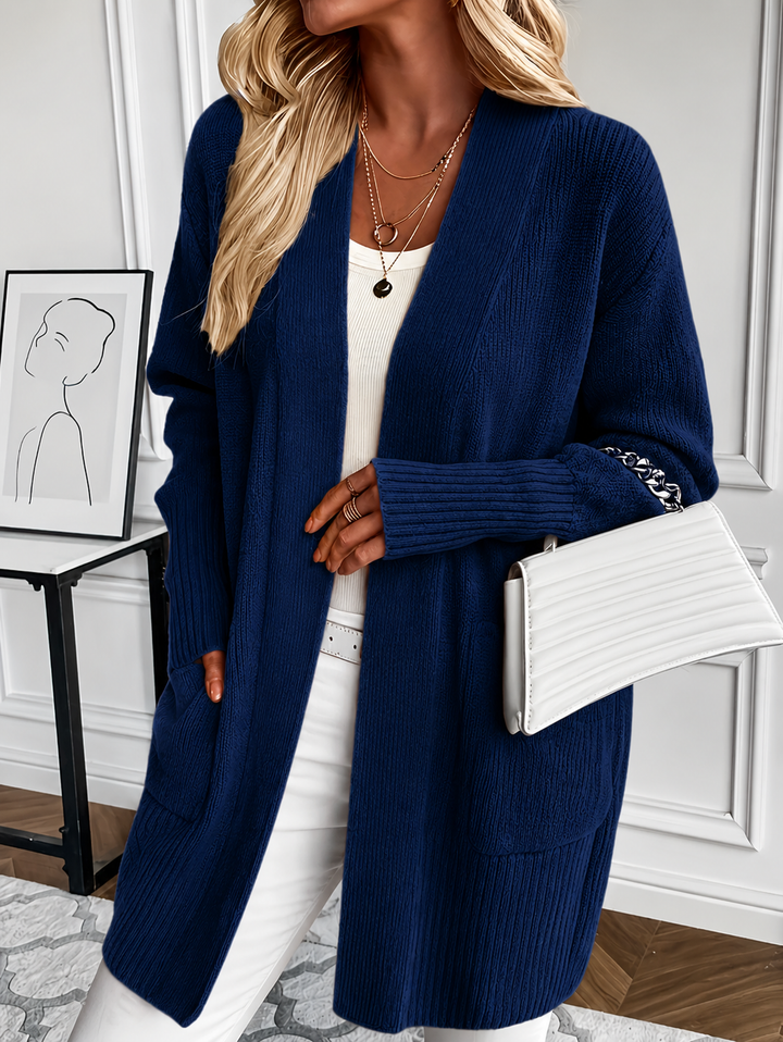 Raven | Women's Long Open Front Cardigan