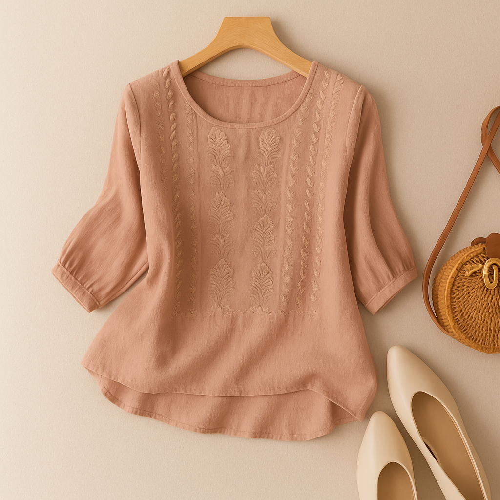 Sonia™ | Embroidered Relaxed Blouse