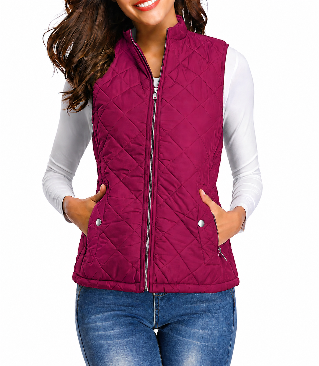 Raven | Women's Quilted Zip Front Vest